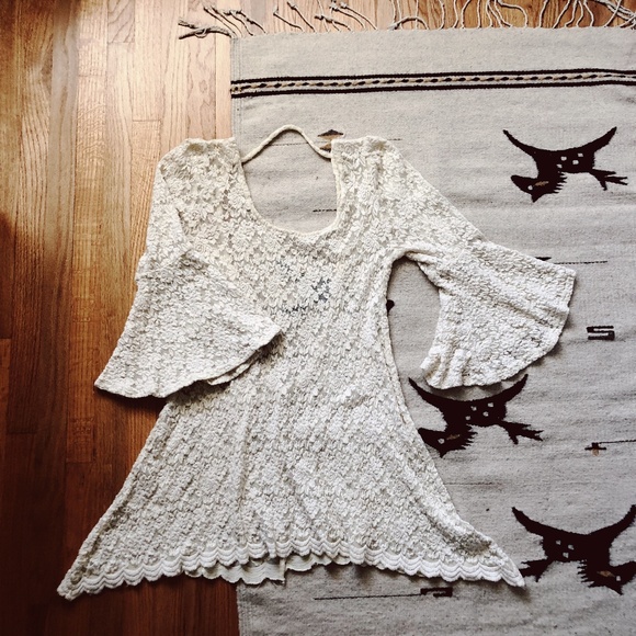 Boho Lace Backless Dress - Picture 2 of 3